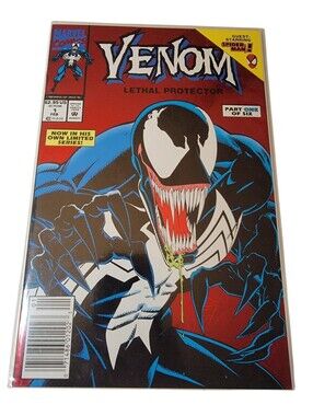 1992 VENOM Lethal Protector (Red Foil) #1 Comic Book Marvel